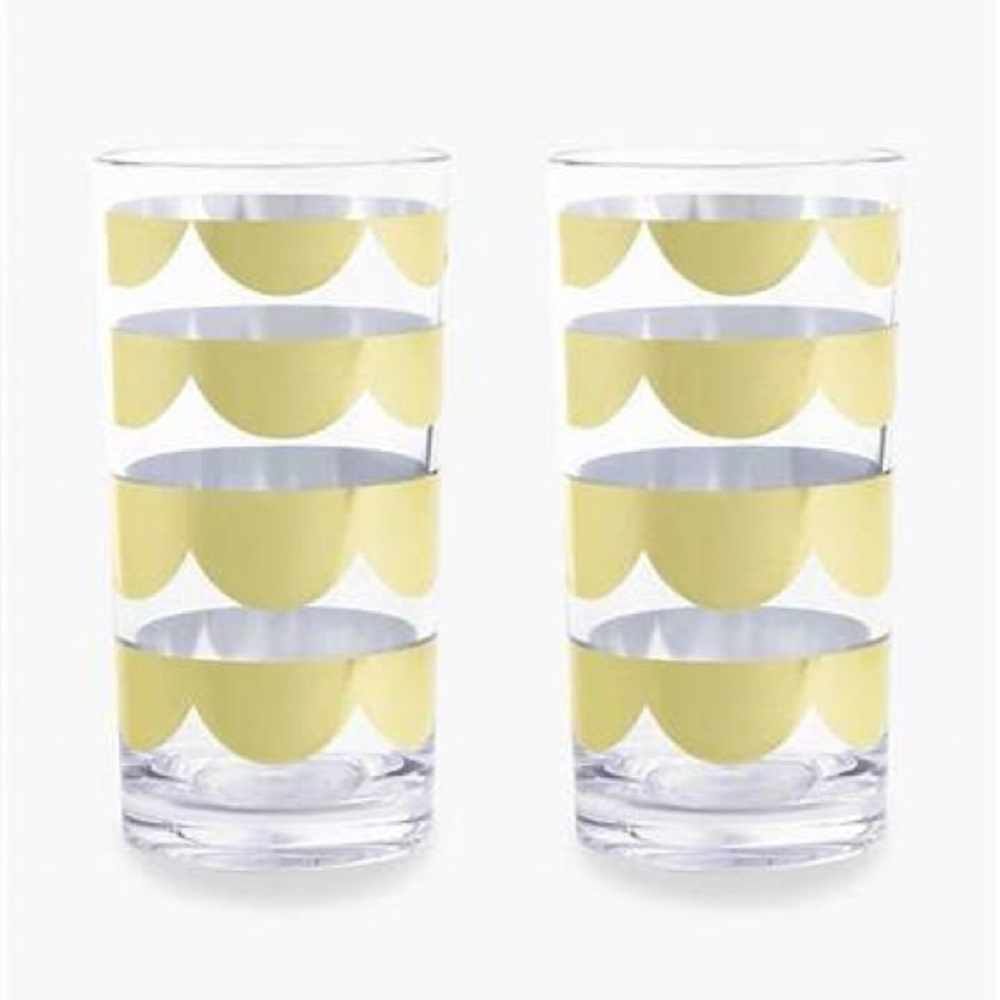 New! Kate Spade Acrylic Highball Glasses